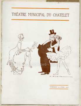 Illustration du programme d'une matinée de gala (Paris)